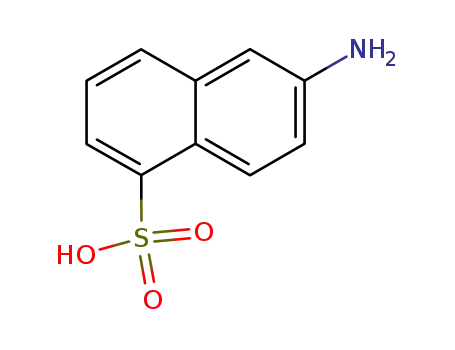 Molecular Structure of 81-05-0 (6-Amino-1-naphthalenesulfonic acid)