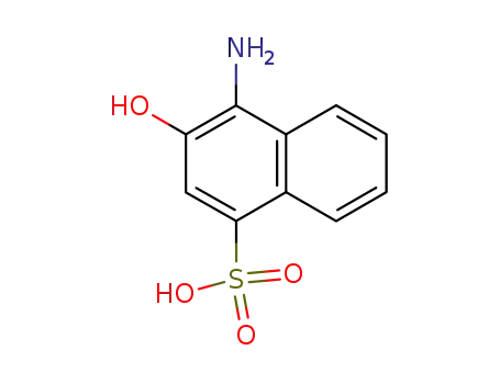 Molecular Structure of 116-63-2 (1-Amino-2-naphthol-4-sulfonic acid)