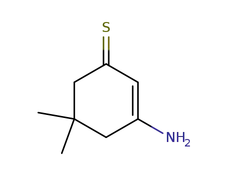 Molecular Structure of 70133-97-0 (2-Cyclohexene-1-thione, 3-amino-5,5-dimethyl-)
