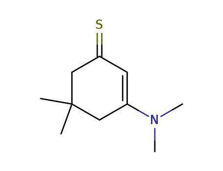 Molecular Structure of 57966-11-7 (2-Cyclohexene-1-thione, 3-(dimethylamino)-5,5-dimethyl-)