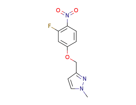 3-((3-fluoro-4-nitrophenoxy)methyl)-1-methyl-1H-pyrazole
