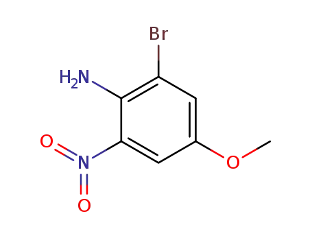 Molecular Structure of 10172-35-7 (2-BroMo-4-Methoxy-6-nitroaniline)