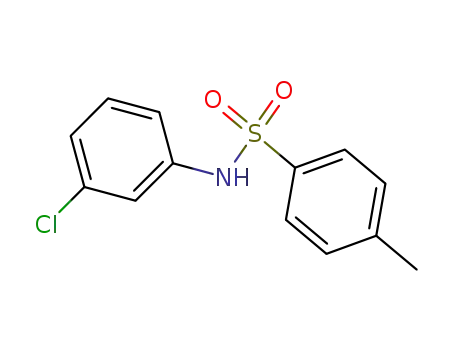Molecular Structure of 19377-04-9 (N-(3-Chlorophenyl)-4-MethylbenzenesulfonaMide, 97%)