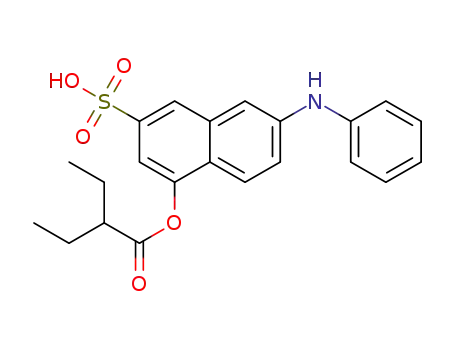4-(2-ethylbutanoyloxy)-7-(phenylamino)naphthalene-2-sulfonic acid