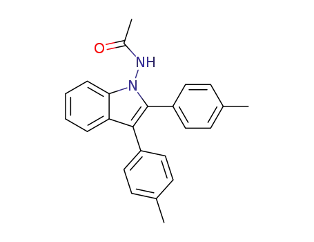 N-(2,3-di-p-tolyl-1H-indol-1-yl)acetamide