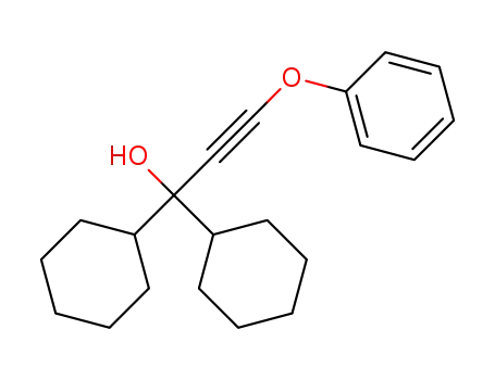 1,1-dicyclohexyl-3-phenoxyprop-2-yn-1-ol