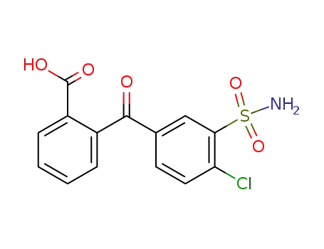 Molecular Structure of 5270-74-6 (2-(4-chloro-3-sulphamoylbenzoyl)benzoic acid)