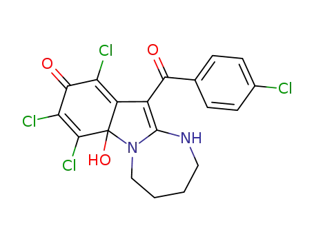 7,8,10-trichloro-11-(4-chlorobenzoyl)-6a-hydroxy-2,3,4,5-tetrahydro-1H-[1,3]diazepino[1,2-a]indol-9(6aH)-one