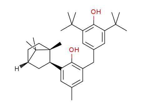 2,6-di-tert-butyl-4-{2-hydroxy-5-methyl-3-(1,7,7-trimethylbicyclo[2.2.1]hept-exo-2-yl)-benzyl}phenol