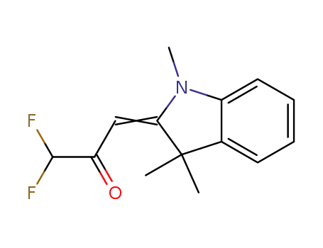 1,1-difluoro-3-(1,3,3-trimethylindolin-2-ylidene)propan-2-one