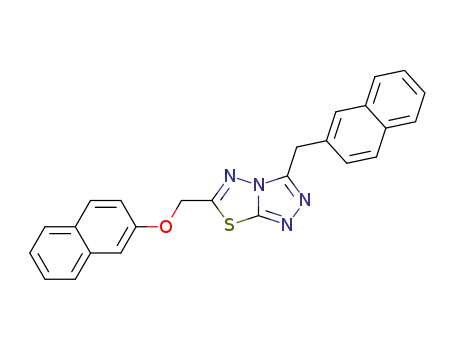 3-(β-naphthylmethyl)-6-((2-naphthyloxy)methyl)[1,2,4]triazolo[3,4-b][1,3,4]thiadiazole