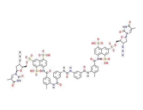 suramin-3’-azido-2’,3’-dideoxythymidine