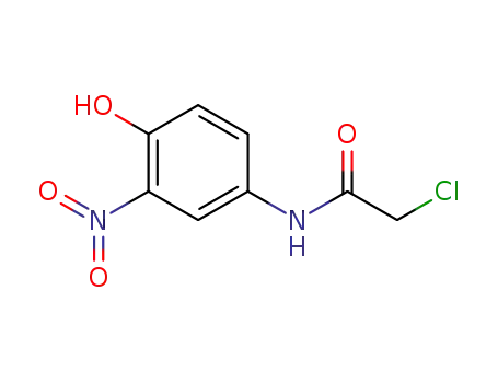 Molecular Structure of 89938-33-0 (2'-CHLORO-4-HYDROXY-3-NITROACETANILIDE)