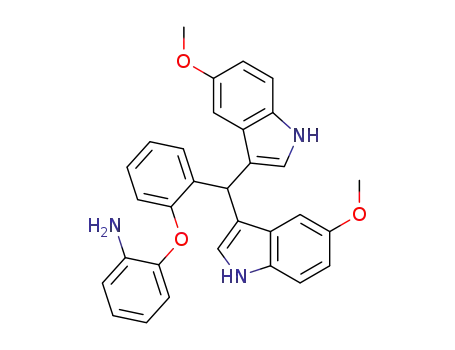 2-(2-(bis(5-methoxy-1H-indol-3-yl)methyl)phenoxy)aniline