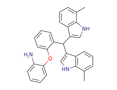 2-(2-(bis(7-methyl-1H-indol-3-yl)methyl)phenoxy)aniline