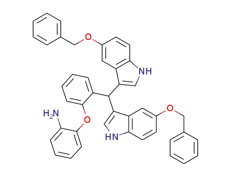 2-(2-(bis(5-(benzyloxy)-1H-indol-3-yl)methyl)phenoxy)aniline