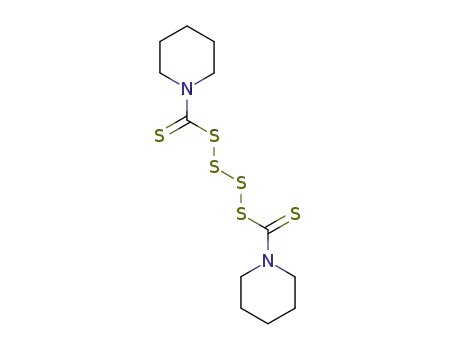 Molecular Structure of 120-54-7 (Bis(pentamethylene)thiuram tetrasulfide)