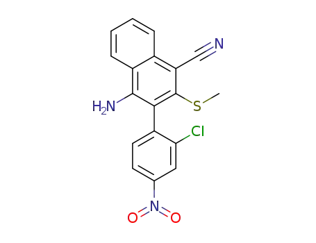 4-amino-3-(2-chloro-4-nitrophenyl)-2-(methylthio)-1-naphthonitrile