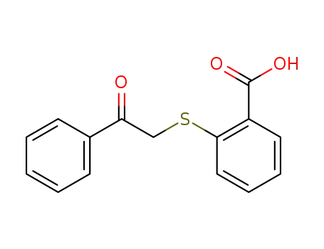 Molecular Structure of 25803-71-8 (2-[(2-OXO-2-PHENYLETHYL)THIO]BENZOIC ACID)