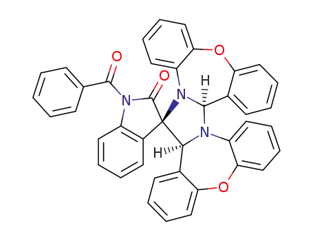 spiro[1-benzoyloxindole-imidazo-bis(tetrahydro-dibenzo[1,4]oxazepine)]