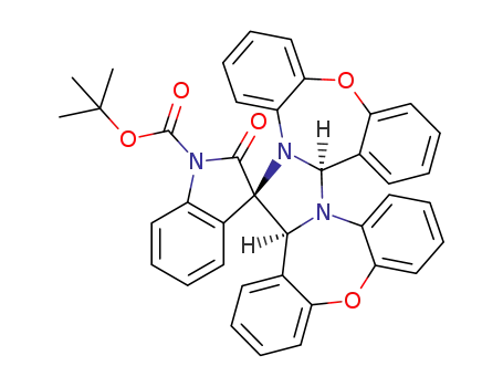 spiro[tert-butyl-1-carboxylateoxindole-imidazo-bis(tetrahydro-dibenzo[1,4]oxazepine)]