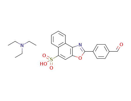 2-(4-formylphenyl)naphtho[1,2-d]oxazole-5-sulfonic acid triethylamine