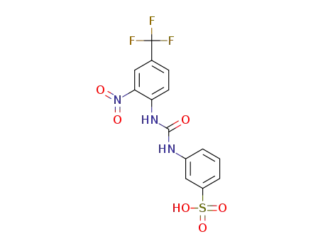 3-({[2-nitro-4-(trifluoromethyl)phenyl]carbamoyl}amino)benzene-1-sulfonic acid