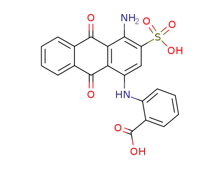 N-(4-amino-9,10-dioxo-3-sulfo-9,10-dihydro-[1]anthryl)-anthranilic acid