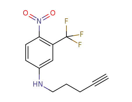 (4-nitro-3-(trifluoromethyl)phenyl)pent-4-yn-1-ylamine