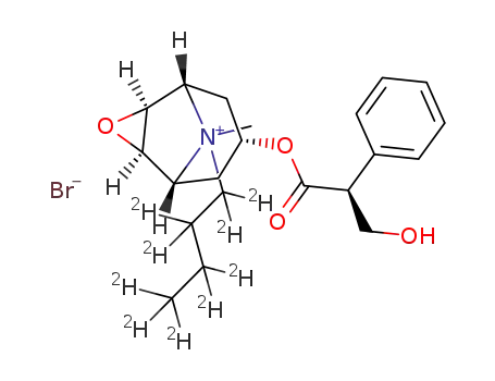 [2H9]-[7(S)-(1α,2β,4β,5α,7β)]-9-butyl-7-(3-hydroxy-1-oxo-2-phenyl-propoxy)-9-methyl-3-oxa-9-azatricylco[3.3.1.02,4]nonane bromide