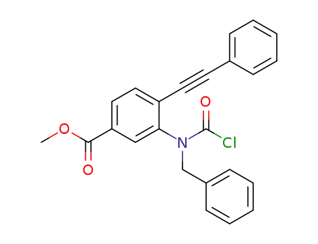 methyl 3-[benzyl(chlorocarbonyl)amino]-4-(phenylethynyl)benzoate