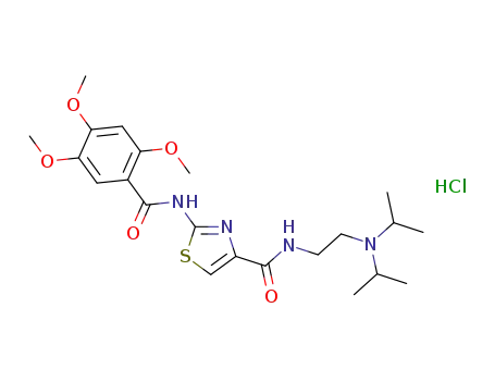 N-[2-(diisopropylamino)ethyl]-2-[(2,4,5-trimethoxybenzoyl)amino]-1,3-thiazole-4-carboxamide hydrochloride
