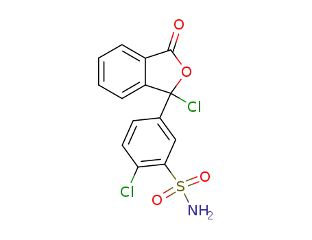 2-chloro-5-(1-chloro-3-oxo-phthalan-1-yl)-benzenesulfonic acid amide