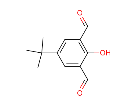 Molecular Structure of 84501-28-0 (4-TERT-BUTYL-2,6-DIFORMYLPHENOL)
