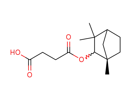 succinic acid mono-((1S)-1,3,3-trimethyl-[2=x]norbornyl ester)