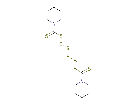 Molecular Structure of 971-15-3 (DIPENTAMETHYLENETHIURAM HEXASULFIDE)