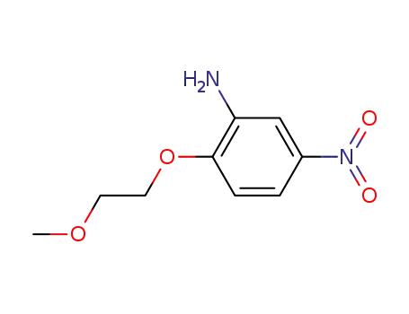 Molecular Structure of 63810-54-8 (2-(2-methoxyethoxy)-5-nitroaniline)