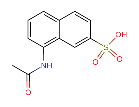 Molecular Structure of 118-37-6 (2-Naphthalenesulfonic acid, 8-(acetylamino)-)