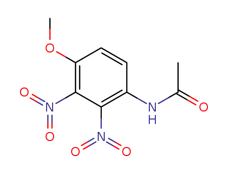 Molecular Structure of 62153-30-4 (N-(4-methoxy-2,3-dinitrophenyl)acetamide)