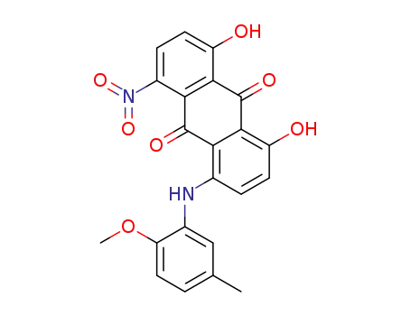 1,8-dihydroxy-4-((2-methoxy-5-methylphenyl)amino)-5-nitroanthracene-9,10-dione
