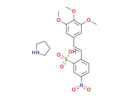(E)‑2‑(3,4,5‑trimethoxystyryl)‑5‑nitrobenzenesulfonate pyrrolidinium