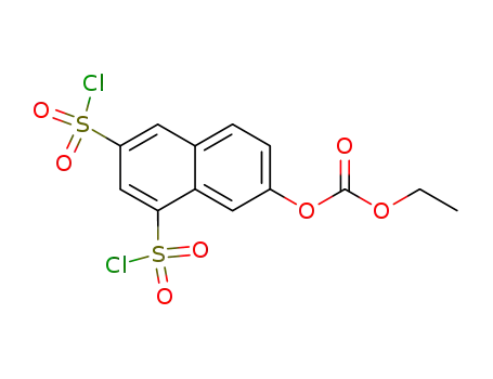 7-ethoxycarbonyloxy-naphthalene-1,3-disulfonyl chloride