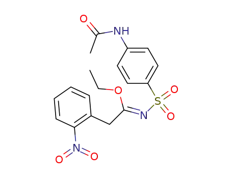 N-(N-acetyl-sulfanilyl)-2-(2-nitro-phenyl)-acetimidic acid ethyl ester
