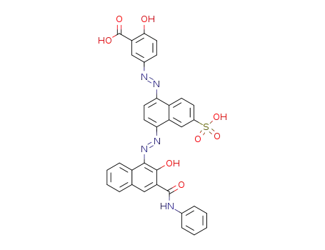 2-hydroxy-5-[4-(2-hydroxy-3-phenylcarbamoyl-[1]naphthylazo)-6-sulfo-[1]naphthylazo]-benzoic acid