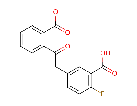 2-(4-fluoro-3-carboxyphenyl)acetylbenzoic acid