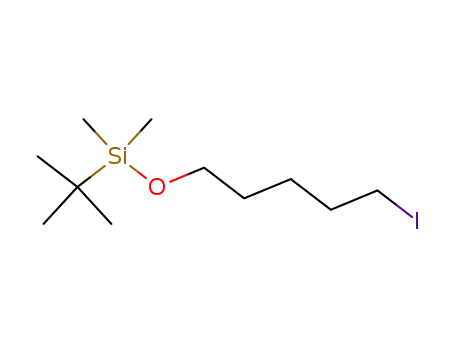 Molecular Structure of 85514-45-0 (Silane, (1,1-dimethylethyl)[(5-iodopentyl)oxy]dimethyl-)