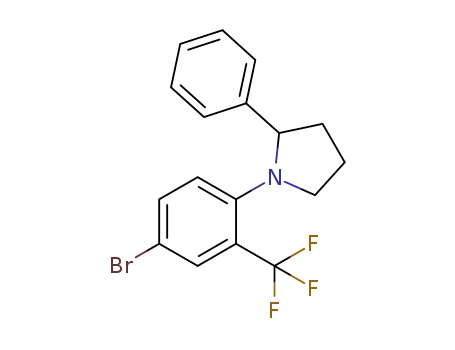1-(4-bromo-2-(trifluoromethyl)phenyl)-2-phenylpyrrolidine