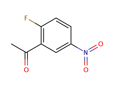 Molecular Structure of 79110-05-7 (1-(2-Fluoro-5-nitrophenyl)ethan-1-one)
