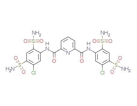 N2,N6-bis(5-chloro-2,4-disulfamoylphenyl)pyridine-2,6-dicarboxamide