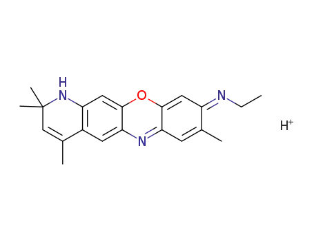 (Z)-N-(2,2,4,8-tetramethyl-1,2-dihydro-9H-pyrido[3,2-b]phenoxazin-9-ylidene)ethanaminium
